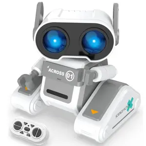 Rc-Roboter interaktives programmierbares Rc-Roboter-Spielzeug Kinder pädagogisches Fernbedienung Hund Roboter glänzend 7 Farben LED Augen für Kinder