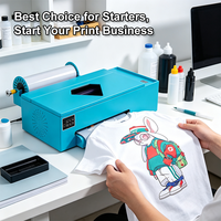 Imprimante DTF de bureau FCOLOR A3 avec tête d'impression F1080, machine de transfert direct sur film pour l'impression de t-shirts, système d'encre DTF 250 ml