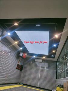 Paneles de techo LED de Interior para Taller de detalles de garaje Lámpara de techo rectangular Luz blanca fría Diseño de logotipo personalizado para automóvil - Product Image 5