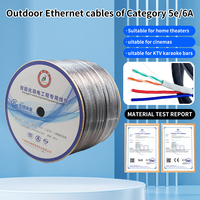 Cable Ethernet para Exteriores XITOUNIU XTN003, Cable CAT5 de Información y Alimentación UTP Estable y Rápido, 4 Núcleos de Cobre Libre de Oxígeno