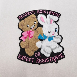 HMJ بالجملة شارات الشينيل والتطريز المخصصة بالشعار، قابلة للكي والخياطة، شارات زخرفية للملابس والجاكيتات والقبعات والجينز - Product Image 2