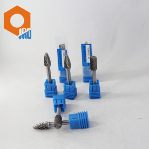 Fraise rotative en carbure de tungstène à double coupe en forme de flamme, tige de 1/8 po, SF-25 pour meuleuse - Vente directe usine - Product Image 2
