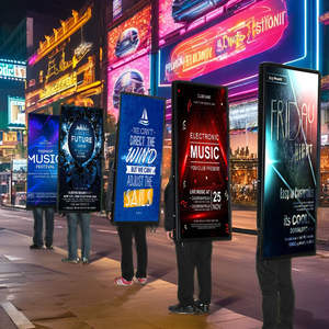 Mochila Publicitaria Portátil, Impermeable, de Aluminio, con LED y LCD, para Marketing en Exteriores, Publicidad Ambulante - Product Image 5