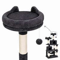 Arbre à chat multi-plateformes en sisal et peluche, extra haut, double tunnel, pour chatons et chats adultes