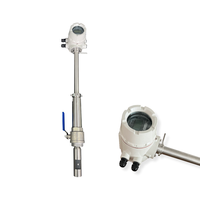 Customizable Stainless Steel Plug-In Electromagnetic Flowmeter 1% Accuracy for Water -20~+60 1.6MPa Pressure 2-Year
