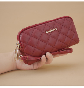 Baellerry Phụ Nữ Mới Đôi Dây Kéo Ly Hợp Túi Công Suất Lớn Đồng Xu Ví Nữ Túi Dài Ví Cho Phụ Nữ - Product Image 1