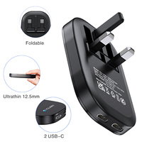 Nuevo Producto 2026, Cargador de Pared GaN de 35W 2C con Enchufe UK, Adaptador Portátil de Carga Rápida para iPhone y Android