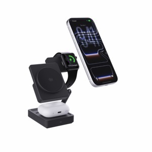 Support de charge 3-en-1 pour plusieurs appareils <span class=keywords><strong>Apple</strong></span> - <span class=keywords><strong>iPhone</strong></span> 17 16 15 14 Pro Max 13 12 <span class=keywords><strong>11</strong></span> <span class=keywords><strong>Watch</strong></span> <span class=keywords><strong>et</strong></span> Ultra Series - Airpods 4 3 Pro - Product Image 5