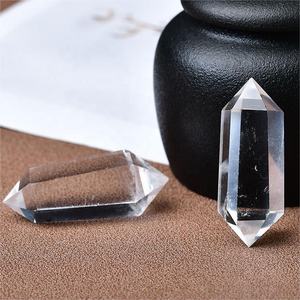 Prisma hexágono de cristal <span class=keywords><strong>natural</strong></span>, branco, cristal, ponta dupla, fornecimento de enfeites de cristal de energia <span class=keywords><strong>natural</strong></span> - Product Image 5