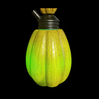 Mini Chicha Spéciale en Gros, Petite Chicha LED Colorée en Forme de Citrouille, Cadeau d'Halloween, Barre Lumineuse en Résine pour Chicha, pour les États-Unis