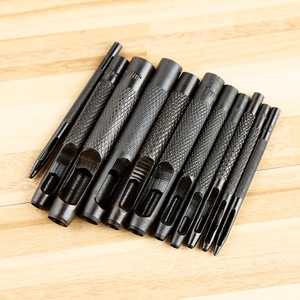 10 Pièces Poinçons Creux En Acier Pour Cuir - Tailles 1 à 10mm - Outils De Perforation Précis Et Durables