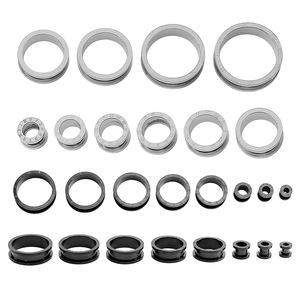 Diamond Fashion <span class=keywords><strong>Ear</strong></span> Gauge Body Piercing Double Flared <span class=keywords><strong>Ear</strong></span> Tunnel para hombres y mujeres - Product Image 4