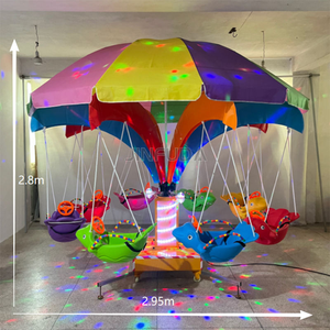 Nouvelle Conception Manège de Parc d'Attractions Cheval Balançoire Musicale pour Enfants Carrousel Électrique Balançoires pour Bébés à Vendre - Product Image 4