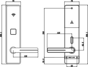 YGS thẻ chìa khóa thẻ nhập khách sạn khóa cửa kiểm soát truy cập kỹ thuật số cửa ổ khóa - Product Image 5