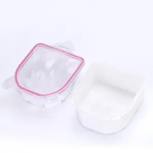 Wholesale Nail Soaking Bowl Nail Spa Bowl Hand Spa Bath Tray Remover Tool 2 layers Nail Soaker Soak Off Bowl