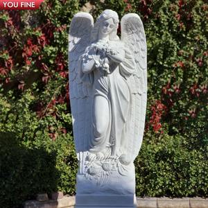 Statua <span class=keywords><strong>di</strong></span> Angelo Inginocchiato in Marmo a Grandezza Naturale Personalizzata per Chiesa, Vasca <span class=keywords><strong>di</strong></span> Battesimo Sacra - Product Image 5