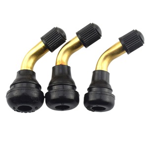 Pack de valves de pneu tubeless Hengtu PVR70 en alliage d'aluminium, coudées, avec base en caoutchouc à clipser, 33*17mm pour <span class=keywords><strong>moto</strong></span> - Product Image 2