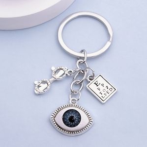 Moda europea y americana accesorios de bricolaje oftalmología ojo gráfico gafas <span class=keywords><strong>oftalmólogo</strong></span> regalo llavero - Product Image 5