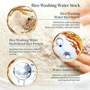 Shampoo all'Acqua di Riso con Ingredienti <span class=keywords><strong>Naturali</strong></span>, <span class=keywords><strong>Prodotti</strong></span> <span class=keywords><strong>per</strong></span> <span class=keywords><strong>Capelli</strong></span> Erboristici Anti-Crespo e Riparatori - Product Image 3