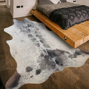 Rutsch feste benutzer definierte Hotelzimmer Teppich Kuh druck Kunst pelz benutzer definierte Teppich für Wohnzimmer Teppich Luxus 8x10 ft