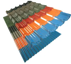 Placa de aço Da Bobina de coberturas metálicas folha de design Material de Construção folha de Chapa de Aço para telhados de metal 0.3*900