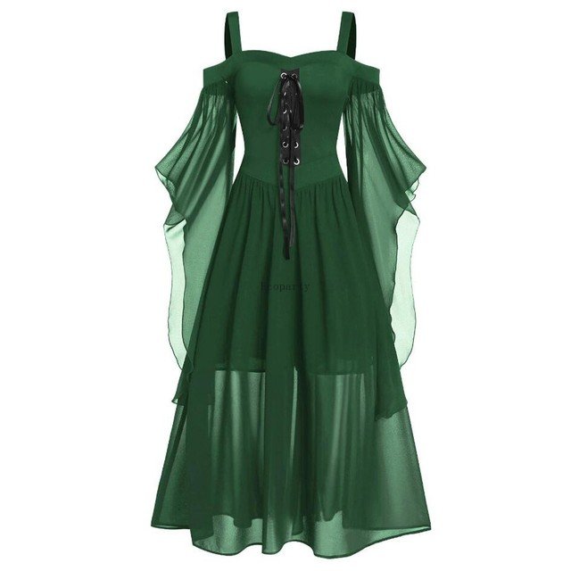 Vestido Medieval Mujer - Disfraz Retro Cosplay Fairy Dress