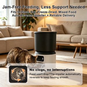 Nuovo Distributore Automatico di Cibo Intelligente per Cani e Gatti, Facile da Pulire, per Uso Domestico - Product Image 2