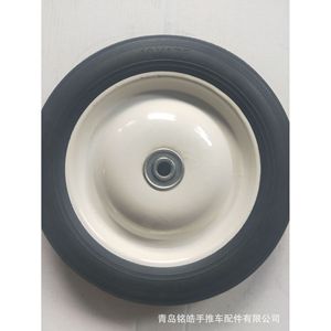 Qingdao Minghao Solid Rubber Caster <b>Wheel</b> 10X1.75 Ball Bearing 120kg Load Capacity For Tool <b>Carts</b> - Product Image 1