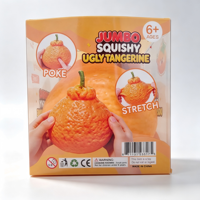 Mainan Jeruk Jumbo Ugly Orange yang Lembut dan Wangi, Mainan Buah Realistis untuk Meredakan Stres, Mainan Jeruk Ugly Orange yang Menyenangkan untuk Hadiah Natal