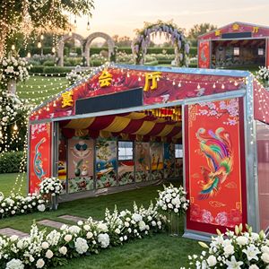 Tente de réception amovible quatre saisons en PVC imperméable, style chinois <span class=keywords><strong>Dragon</strong></span> Rouge Phénix, avec structure en alliage d'aluminium, pour mariages et événements - Product Image 6