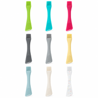 Spatule en silicone double extrémité de qualité alimentaire, résistante à la chaleur, antiadhésive, outil de cuisine pour mélanger la pâte, le beurre et la crème