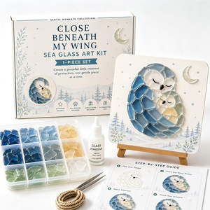 Kit Fai-<span class=keywords><strong>da</strong></span>-Te per Mosaico in Vetro a Forma di Coccinella, Set Creativo con Cavalletto in Legno, Decorazione <span class=keywords><strong>da</strong></span> Tavolo, Regalo per Bambini e Adulti - Product Image 6