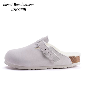 Sandalias <span class=keywords><strong>Birkenstock</strong></span> con Logotipo Personalizado OEM para Boston, Unisex, Forradas de Lana, de Corcho, Ligeras, con Soporte de Arco, para Verano y Otoño, Directo de Fábrica - Product Image 5