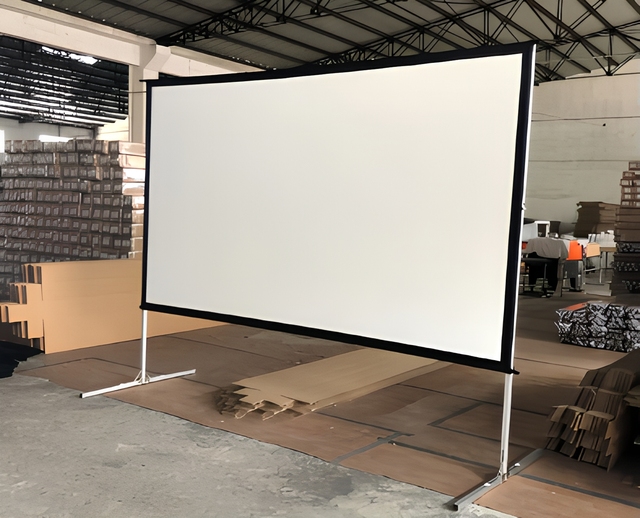 16:9 Projector Screen Durable Plastic Lightweight Long-distance High-definition Projection Screen with Light Leakage Prevention