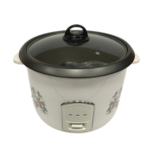 Olla <span class=keywords><strong>Arrocera</strong></span> Eléctrica Recta de Lujo, Olla <span class=keywords><strong>Arrocera</strong></span> China de 1.8L con 2 Sartenes de Aluminio con Tapa de Vidrio - Product Image 1
