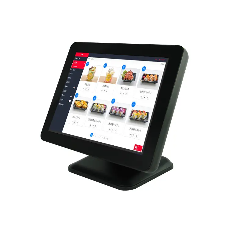 TouchDisplays 15 inch dual screen optional card complete set smart pos terminal