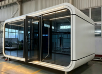 Cabane Apple Moderne 20 30 40 pieds – Maison Modulaire Préfabriquée Personnalisée pour Complexes Hôteliers