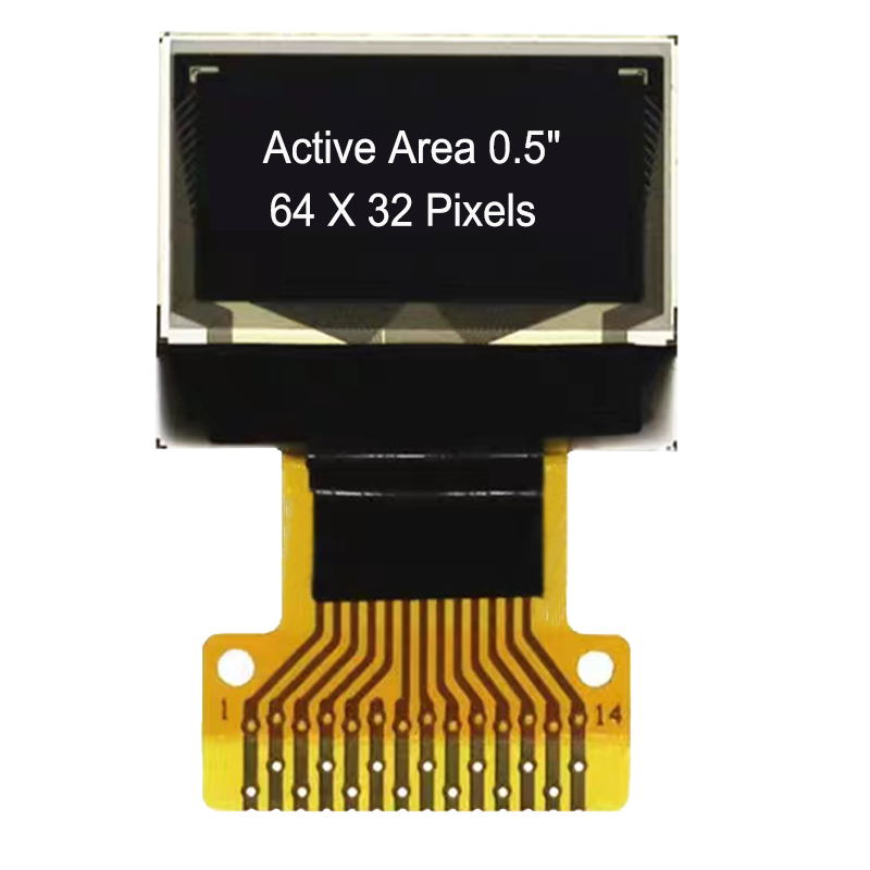 0.49inch 64x32 Small OLED Display White Monochrome Display Industrial ...