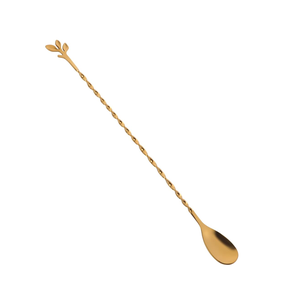 Cuillère à bar en laiton durable de qualité certifiée avec un design tendance finition dorée design artisanal diamètre 5-10 cm pour utilisation au bar - Product Image 5