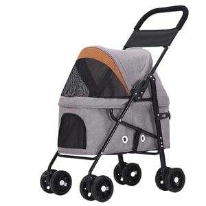 Poussette pour animaux de compagnie, chariot de Transport, de voyage, pliable, avec roues, poussette, pour chiens et chats, Buggy - Product Image 1