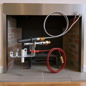Kit d'assemblage de pilote de gaz D0100X38RTT en acier inoxydable pour allumage de foyer, pièce de rechange, design industriel autonome - Product Image 2