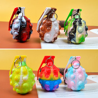 Nouveau design – Jouets anti-stress en silicone 3D en forme de grenade, balles sensorielles à bulles à presser pour garçons et filles