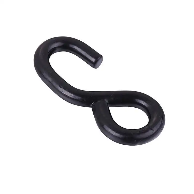 1Ton PVC black coated S hooks bulk s hooks decorative steel s hooks