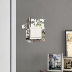 2025 New Hot Selling Creative Diy <b>Acrylic</b> <b>Mirror</b> Wall Sticker Switch Beautification Decoration - Product Image 2