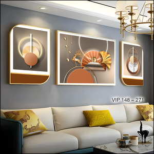 Vendita diretta della fabbrica tre vice letto camera da letto cristallo porcellana pittura soggiorno divano sfondo parete arte decorazione per la casa pittura - Product Image 2