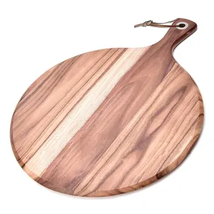 14" Pizza Acacia Wood Pizza Peel Serving Board