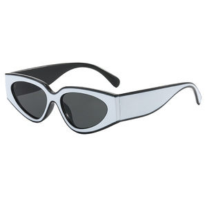 Geometric Fashion Sunglasses Unisex UV400 Protection Brown <b>Frame</b> Trendy Eyewear Polarized Tac Lenses <b>Multiple</b> Versatile Wear - Product Image 5
