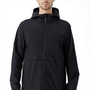 Veste coupe-vent à capuche pour homme, imperméable, imprimé paisley, manches longues, couleur unie, taille élastique, légère, décontractée, hiver - Product Image 5