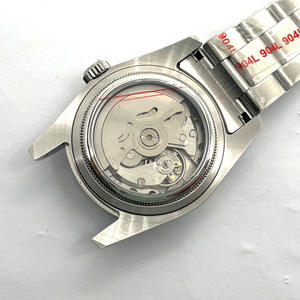 2025 Montre mécanique pour hommes de haute qualité avec bracelet en acier Blue Face Simple Business Watch - Product Image 6