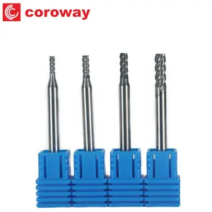 Diameter 1mm to 4mm high-speed cnc tools Carbide end milling cutter for Finish Machining on Hardened Steel